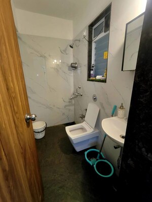 Bathroom in 1 BHK Apartment at DGS Sheetal Usha, Malad West – for Rent