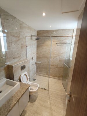 Bathroom in 3.5 BHK Apartment at Ambience Tivertone, Sector 50 – for Rent