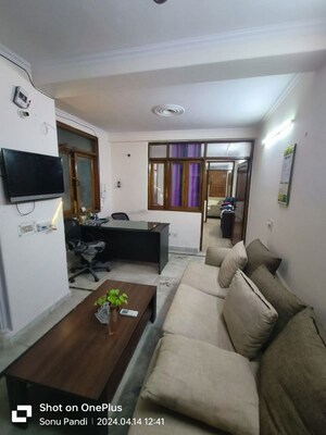 Living Room in 2 BHK Builder Floor at Sant Nagar – for Rent