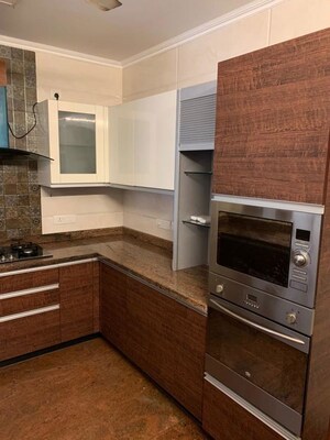 Kitchen in 4 BHK Builder Floor at Panchsheel Enclave – for Rent