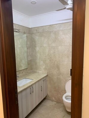 Bathroom in 4 BHK Builder Floor at Panchsheel Enclave – for Rent