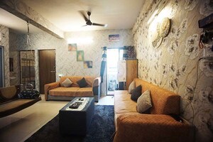 Living Room in 2 BHK Apartment at Ahmedabad Cantonment – for Sale