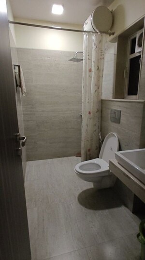 Bathroom in 2 BHK Apartment at Omkar Ananta, Goregaon East – for Rent