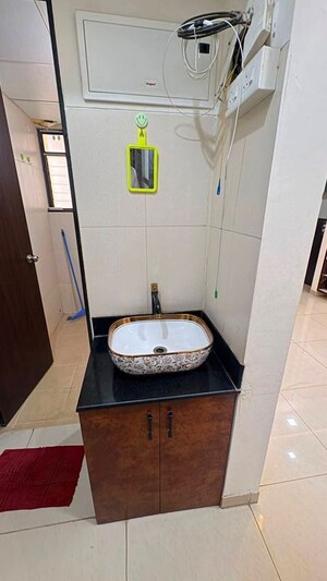 Bathroom in 2 BHK Apartment at Shapoorji Pallonji Joyville Hinjewadi, Hinjewadi – for Rent