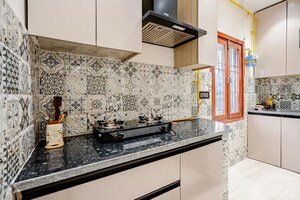 Kitchen in 1 BHK Builder Floor at Lajpat Nagar I – for Rent