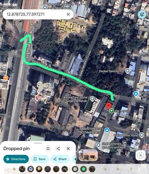  Industrial Plot – Map Location View at Pai Layout - for Rent