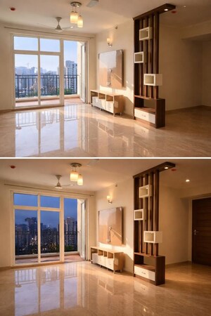 Kitchen in 3 BHK Apartment at Omaxe The Palace, Gomti Nagar – for Rent