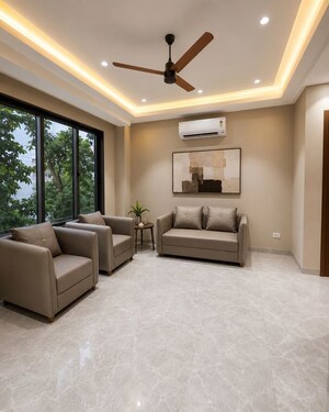Living Room in 3 BHK Builder Floor at Sector 56 – for Rent