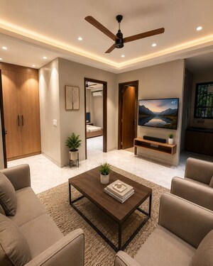 Living Room in 3 BHK Builder Floor at Sector 56 – for Rent