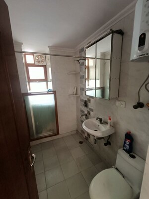 Bathroom in 3 BHK Apartment at Dwarka – for Rent