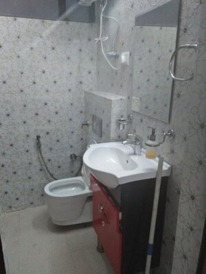 Bathroom in 3 BHK Apartment at Sector 13 Dwarka – for Rent