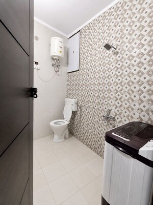 Bathroom in 1 BHK Apartment at Sainik Farm – for Rent