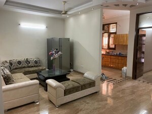 Living Room in 3 BHK Builder Floor at Dharam Colony – for Rent