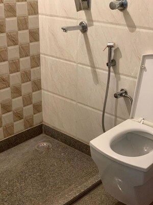 Bathroom in 3 BHK Builder Floor at Dharam Colony – for Rent