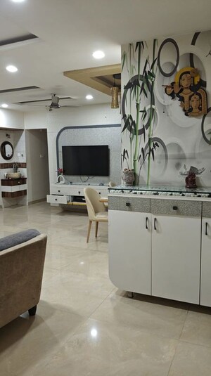 Living Room in 2 BHK Apartment at ABC Sandalwood, Aundh – for Rent