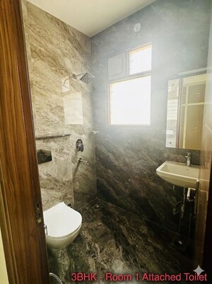 Bathroom in 3 BHK Apartment at New Palam Vihar Phase 2 – for Rent