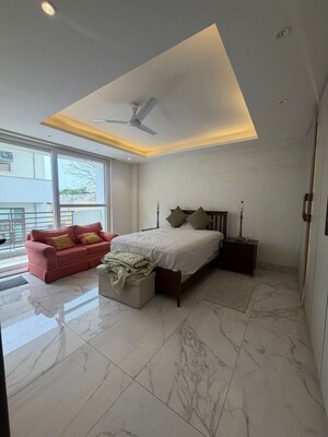 Living Room in 3 BHK Builder Floor at Sushant Lok Iii – for Rent