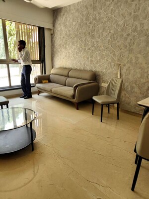 Living Room in 2 BHK Apartment at Neminath Nemi Bhavan, Goregaon West – for Rent