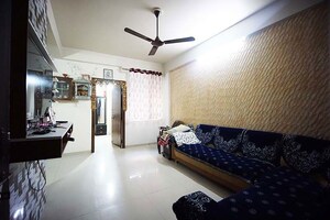 Living Room in 1 BHK Apartment at Chandkheda – for Sale