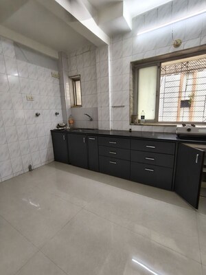 Kitchen in 3 BHK Apartment at Abhay CHS, Vashi Sector 29 – for Rent