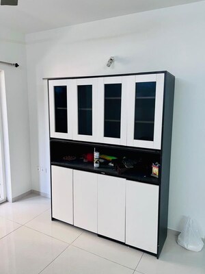 Kitchen in 3 BHK Apartment at Rajapushpa Atria, Gachibowli – for Rent