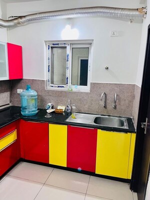 Kitchen in 3 BHK Apartment at Rajapushpa Atria, Gachibowli – for Rent
