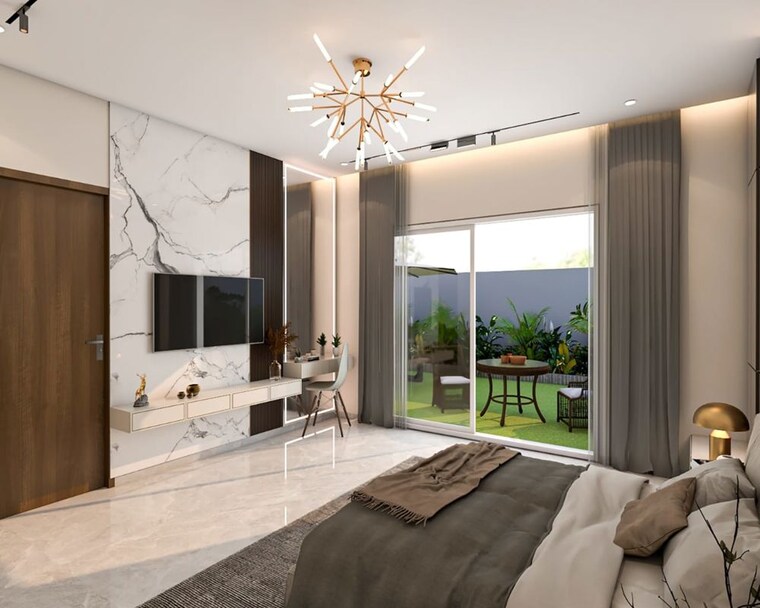 Master Bedroom, menlo-bougainvillea 3 Bedroom 1800 Sq.Ft. Villa In Chakan Pune 10509498