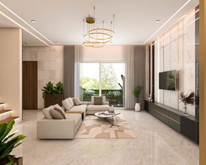 Living Room in 3 BHK Villa at Menlo Bougainvillea, Chakan – for Sale