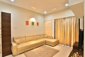 Living Room in 3 BHK Apartment at Kumar Palmspring Towers, Undri – for Sale