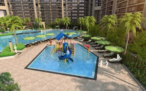 Swimming Pool in 3 BHK Apartment at Kumar Palmspring Towers, Undri – for Sale