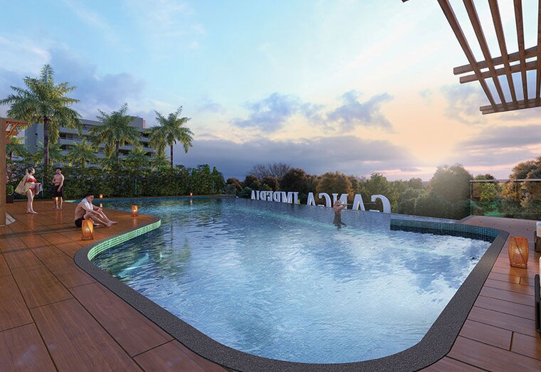 Swimming Pool, goel-ganga-imperia 3 Bedroom 1370 Sq.Ft. Apartment In Nibm Annexe Pune 9998617