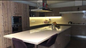 Kitchen in 4 BHK Apartment at Prestige White Meadows, Whitefield – for Rent