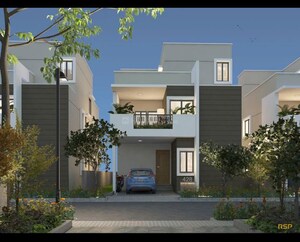 4 BHK Villa – Exterior View View at Aurobindo Sansa County, Peeranchuruvu - for Sale