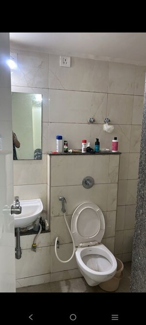 Bathroom in 3 BHK Apartment at Shilp Ananta, Shela – for Rent