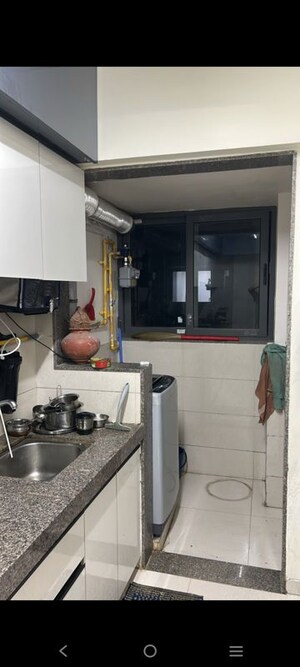 Kitchen in 3 BHK Apartment at Shilp Ananta, Shela – for Rent