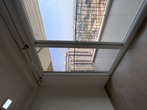 Balcony in 2 BHK Apartment at Bhartiya Nikoo Homes Phase 2, Thanisandra Main Road – for Rent