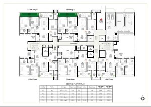 Floor Plan in 4 BHK Penthouse at Goel Ganga Imperia, Nibm Annexe – for Sale