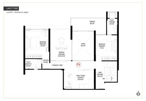Floor Plan in 4 BHK Penthouse at Goel Ganga Imperia, Nibm Annexe – for Sale
