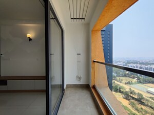 Building Lobby in 2 BHK Apartment at Puravankara Purva Atmosphere, Thanisandra Main Road – for Rent