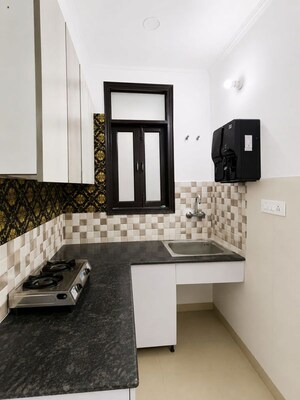 Kitchen in 1 BHK Builder Floor at Freedom Fighters Enclave – for Rent