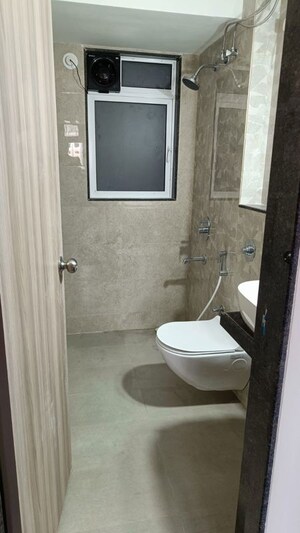 Bathroom in 2 BHK Apartment at Ashar Axis, Majiwada – for Rent