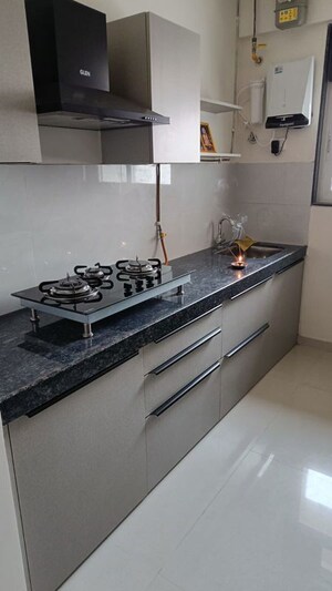 Kitchen in 2 BHK Apartment at Ashar Axis, Majiwada – for Rent
