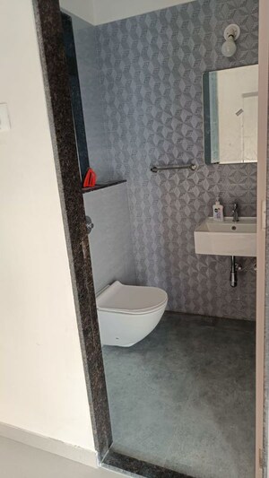 Bathroom in 2 BHK Apartment at Ashar Axis, Majiwada – for Rent