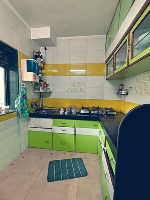 Kitchen in 1 BHK Apartment at Tulsidham Complex, Kapur Bawdi – for Rent