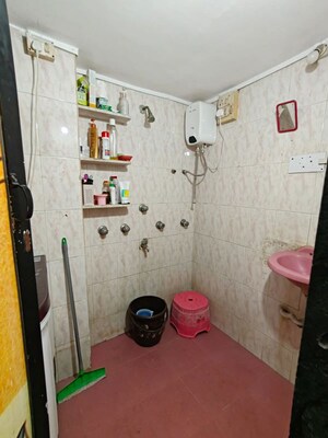 Bathroom in 1 BHK Apartment at Tulsidham Complex, Kapur Bawdi – for Rent