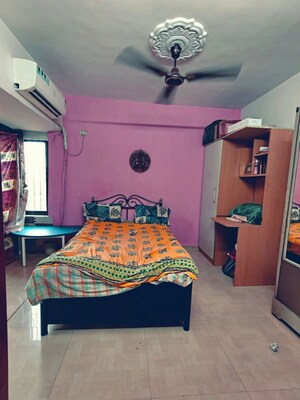 Bedroom in 1 BHK Apartment at Tulsidham Complex, Kapur Bawdi – for Rent