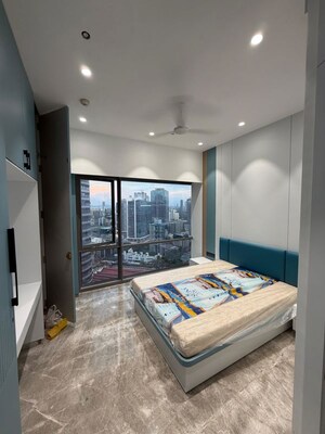 Bedroom in 4 BHK Apartment at Lodha World View, Worli – for Rent