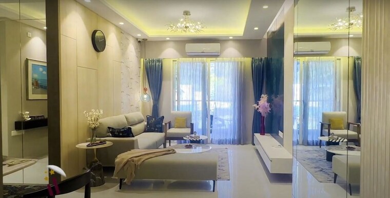 Living Room, nyati-esteban 2 Bedroom 837 Sq.Ft. Apartment In Undri Pune 10510052