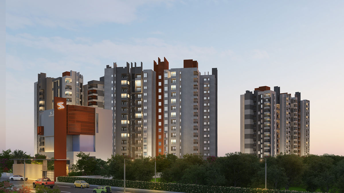 3 BHK +  1850 Sq.Ft. Apartment in Suraksha Whispering Waves