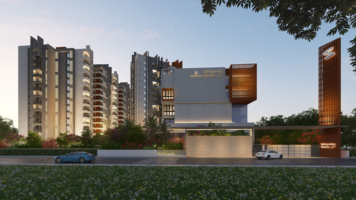 4 BHK + Study Room 2016 Sq.Ft. Apartment in Suraksha Whispering Waves